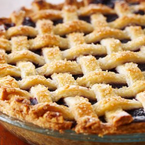 Blueberry Lattice Top Pie