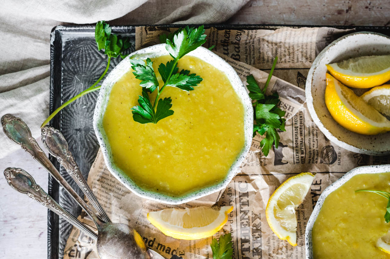 Classic Arabic lentil soup