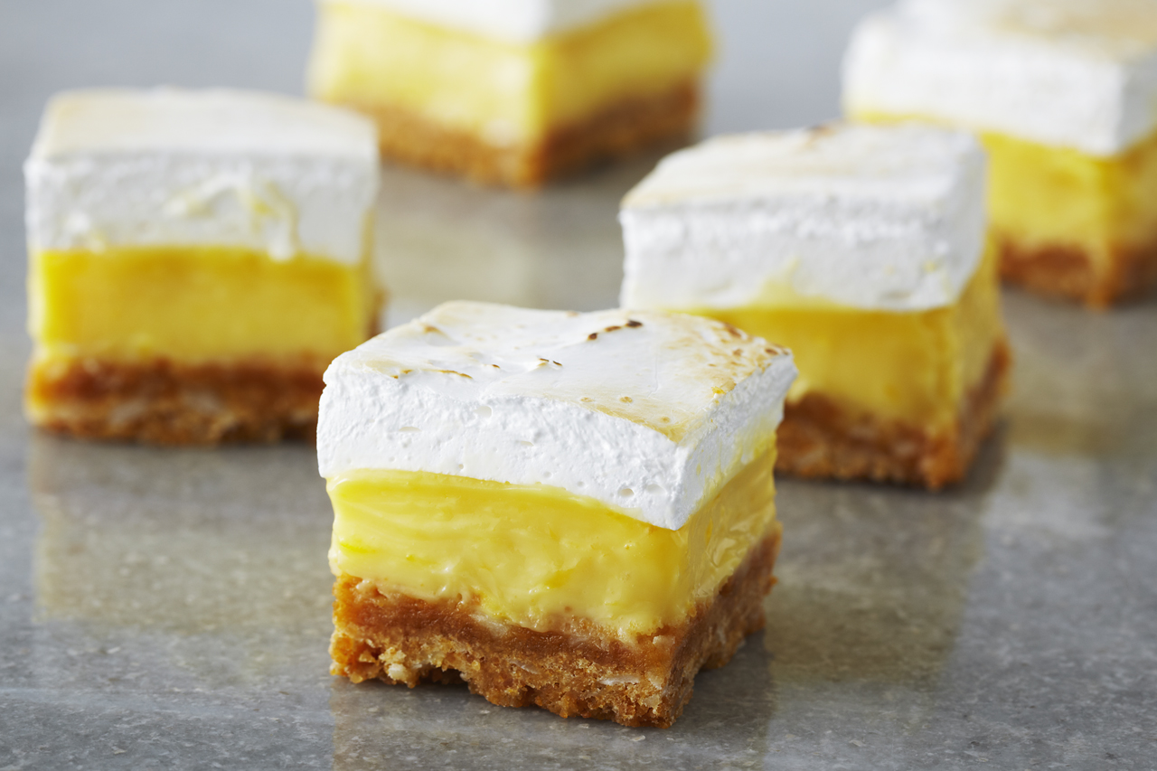 Anna Olson's lemon meringue squares