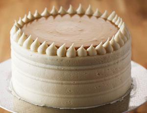Classic Vanilla Birthday Cake With Caramel Pastry Cream