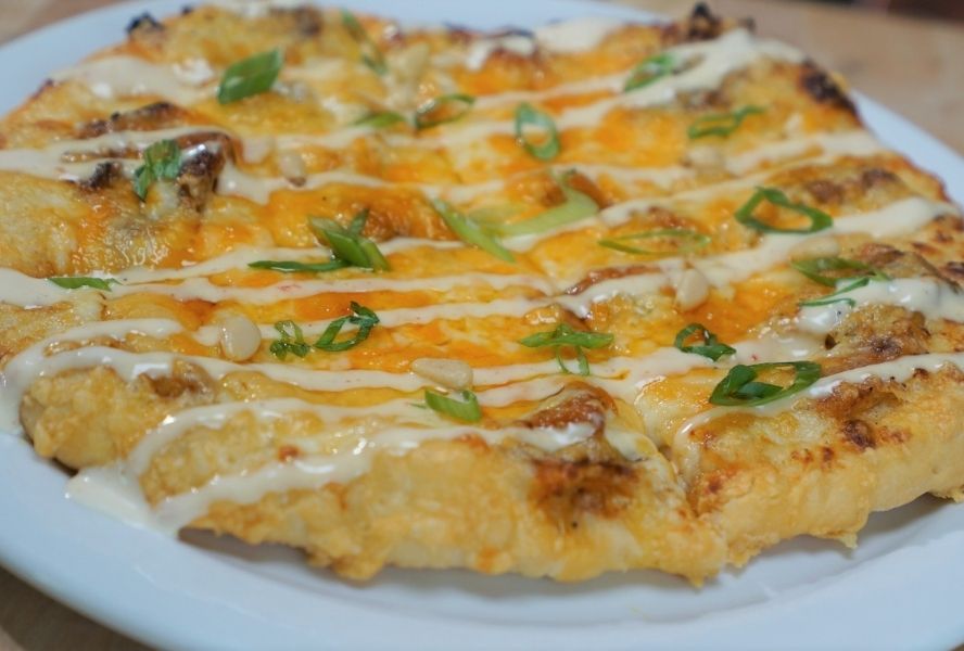 Bannock butternut squash pizza