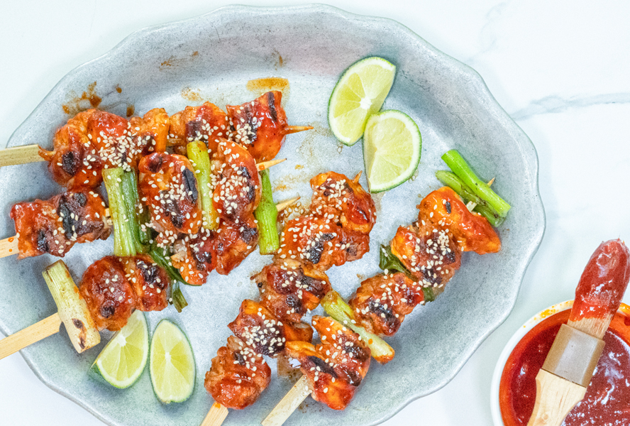 Korean Gochujang skewers