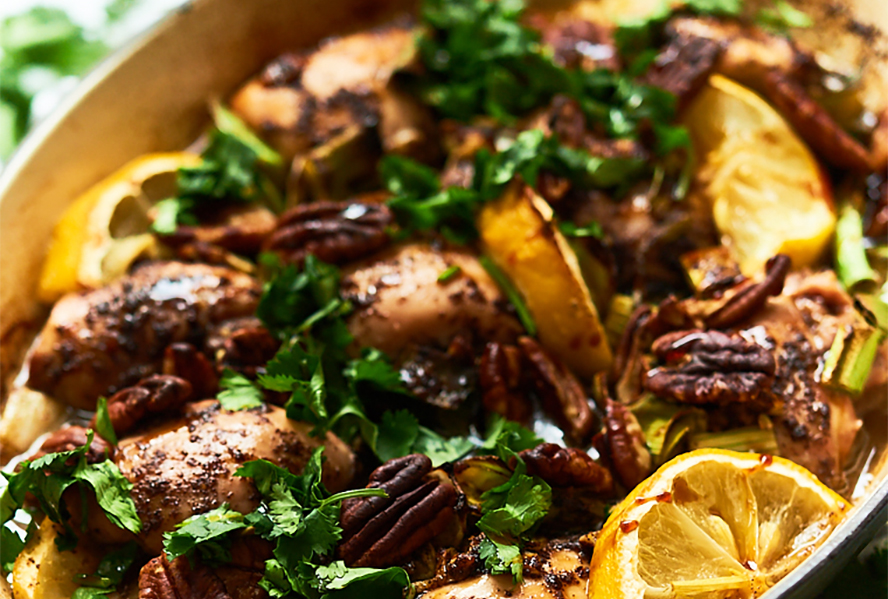 sumac chicken fresh out of the oven