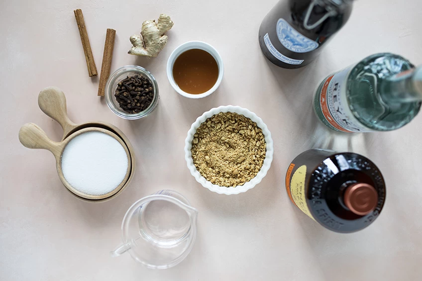 Marcella DiLonardo gingerbread martini mise en place