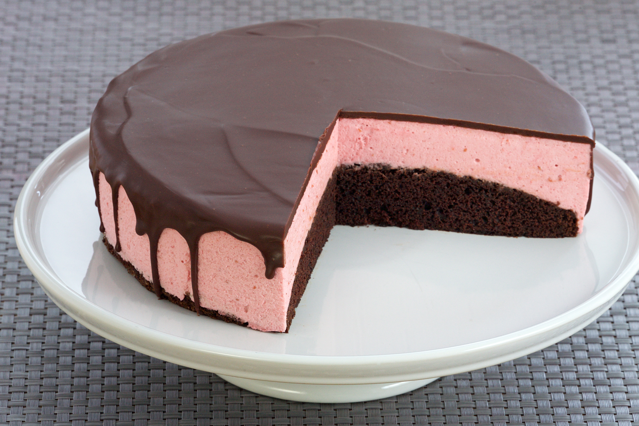 Chocolate Raspberry Mousse Torte