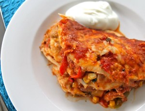 Chicken Fajita Lasagna