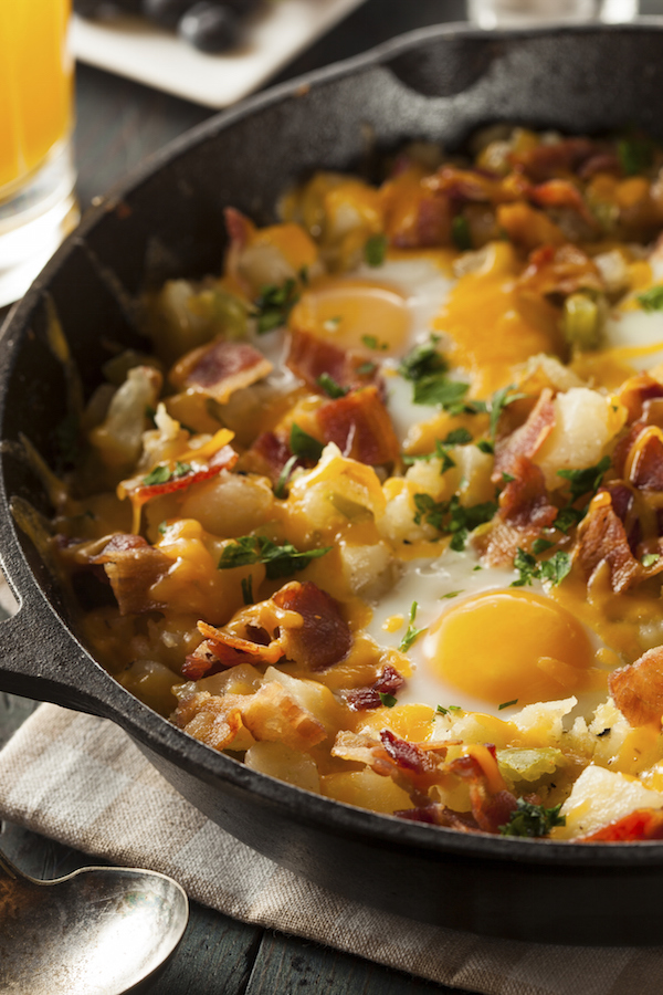 Egg Scramble with Bacon and Cheese