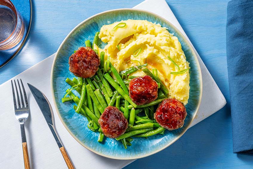 HelloFresh Saucy BBQ Beef Meatballs