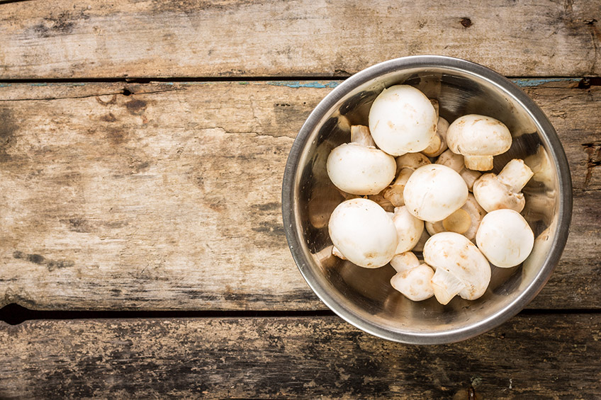 A bowl of mushrooms