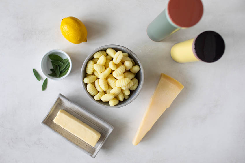 Ingredients for pan fried gnocchi