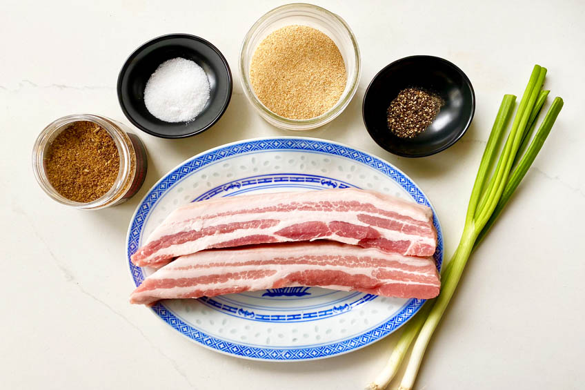 Ingredients for air fryer pork belly