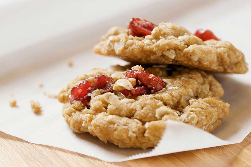 cookies on parchment paper