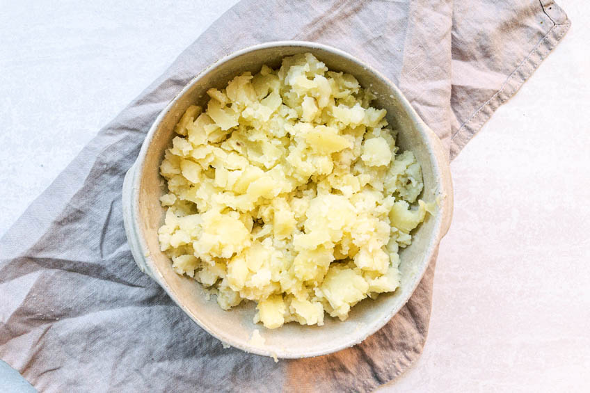 Mashed potatoes in a bowl