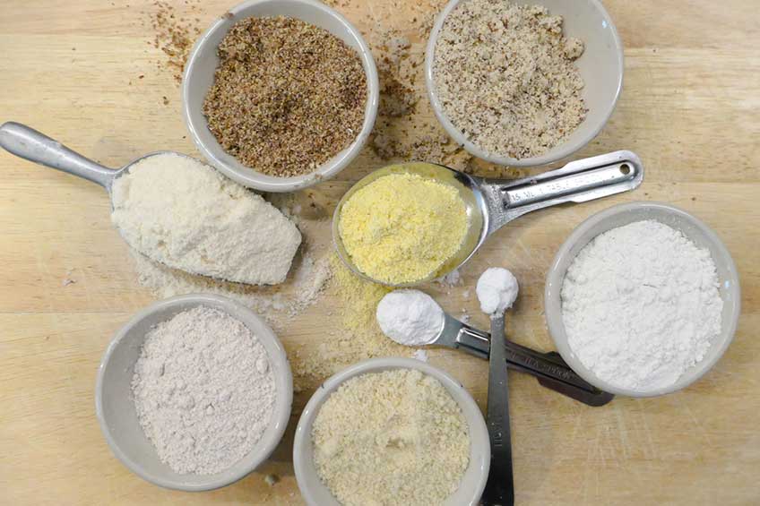 flours on a table