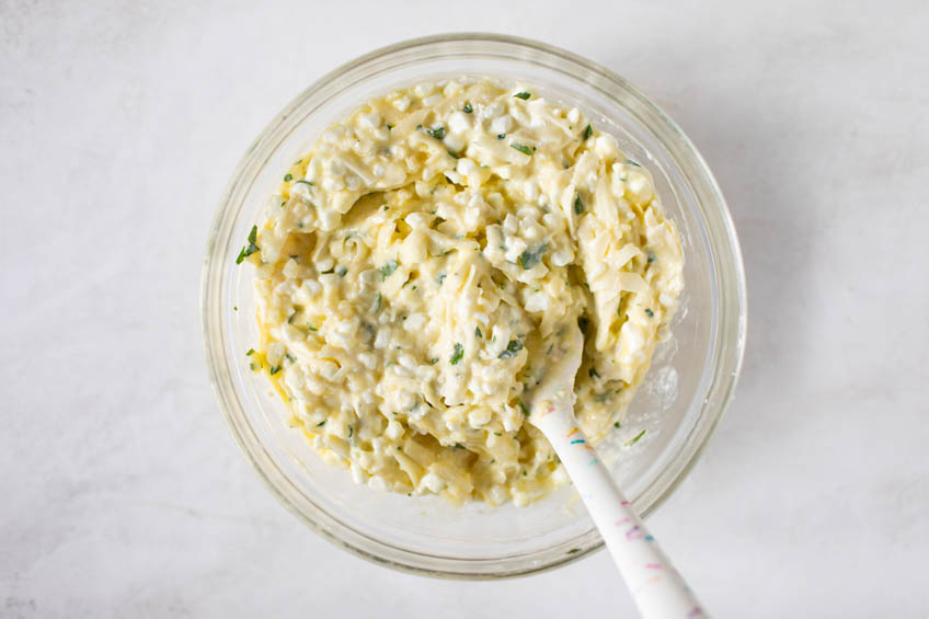 Cheese mixture for cottage cheese lasagna
