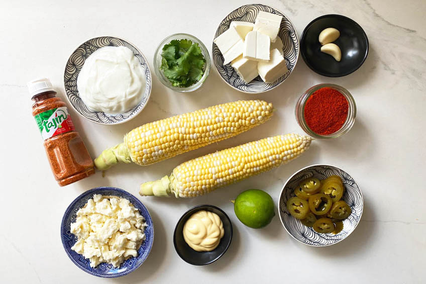 Mexican street corn ingredients