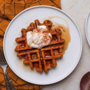 Vegan Pumpkin Waffles are the Perfect Fall Brunch