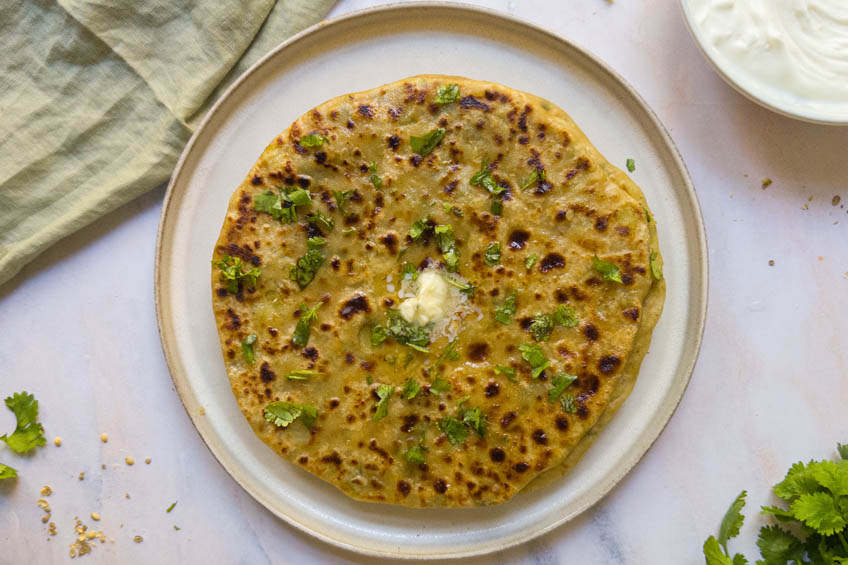 Aloo paratha, ready to serve