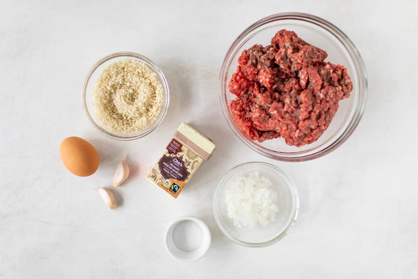 Ingredients for air fryer meatballs