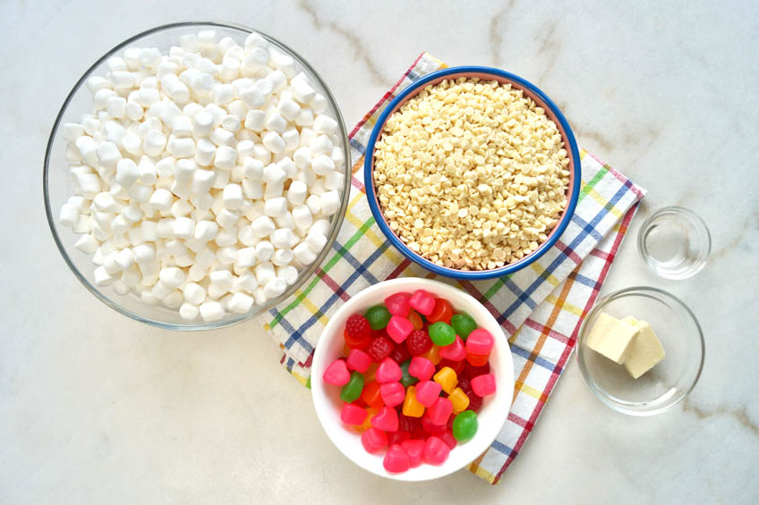 Ingredients for gumdrop nougat