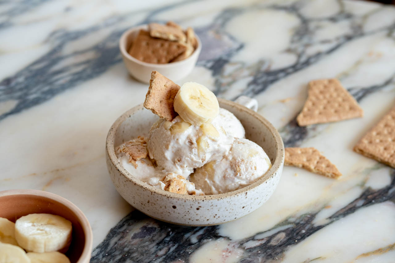 Banana Pudding Cottage Cheese Ice Cream