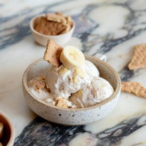 Banana Pudding Cottage Cheese Ice Cream