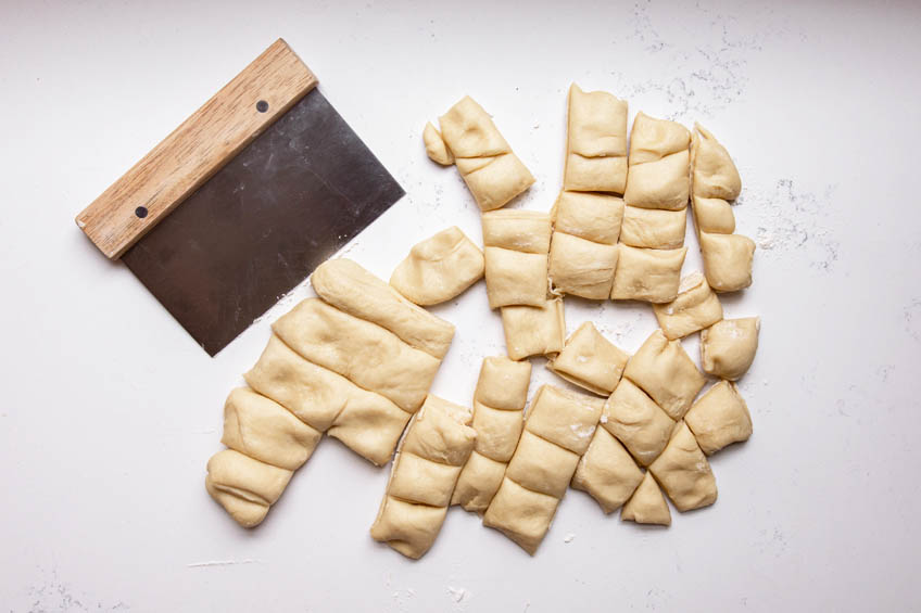 Dough balls for French Onion Monkey Bread