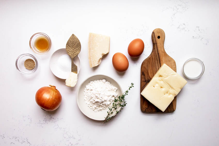 Ingredients for French Onion Monkey Bread