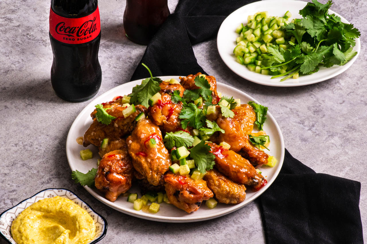 Scotch Bonnet Wings with Curried Aioli