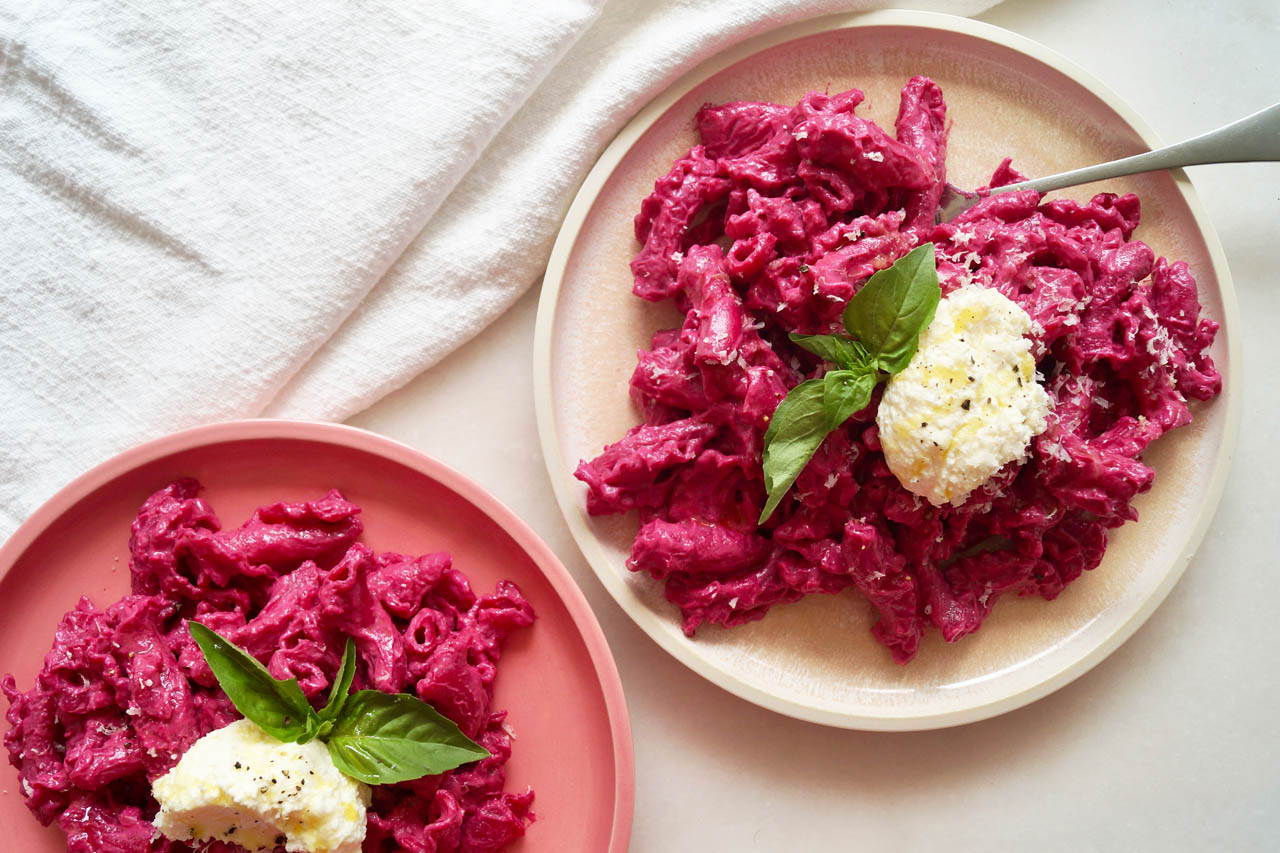 Bright Pink Barbie-Inspired Beet Pasta