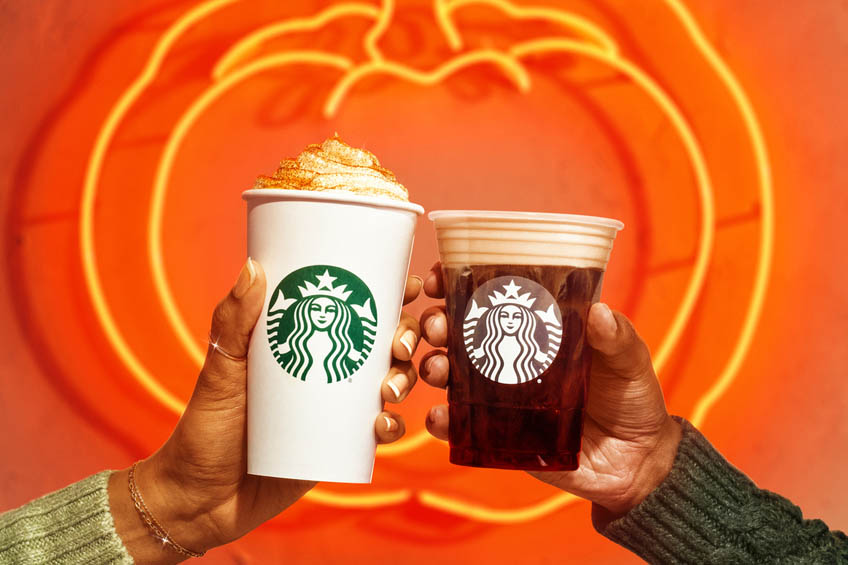 Starbucks Pumpkin Spice drinks