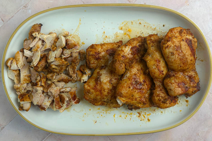 Grilled chicken on a plate