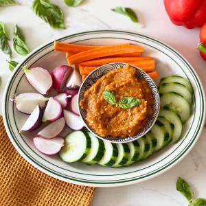 Croatian Ajvar Red Pepper and Eggplant Dip