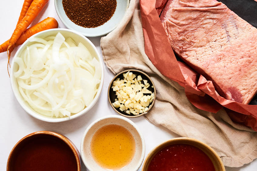 Ingredients for classic brisket