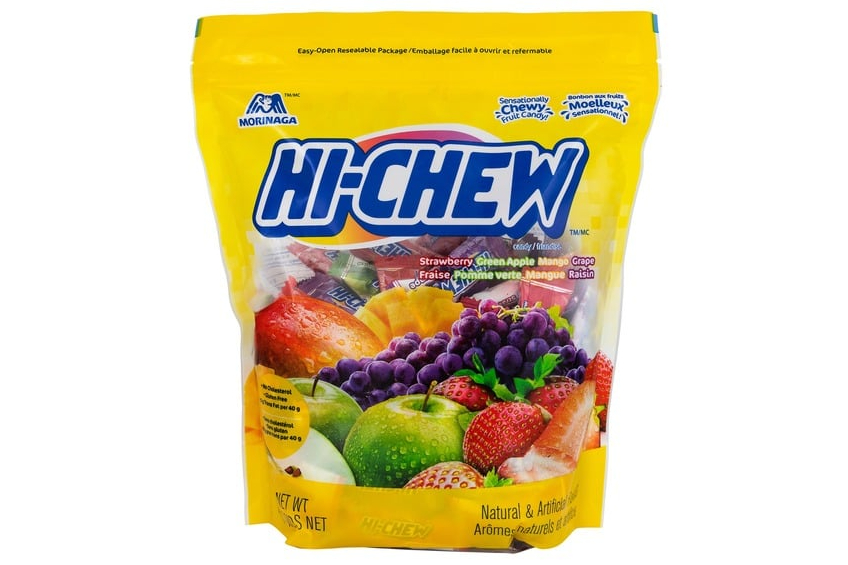 A bulk package of Hi-Chew fruit candies