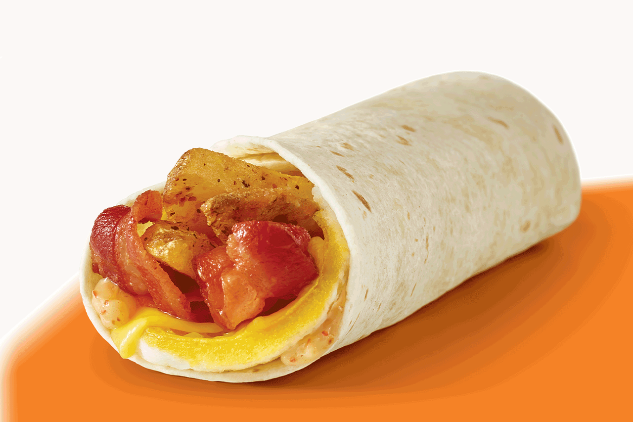 Wendy's breakfast wrap bacon