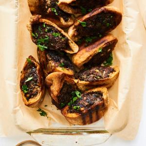 Lebanese Meat Stuffed Pita (Arayes) Are a Satisfying Weeknight Meal