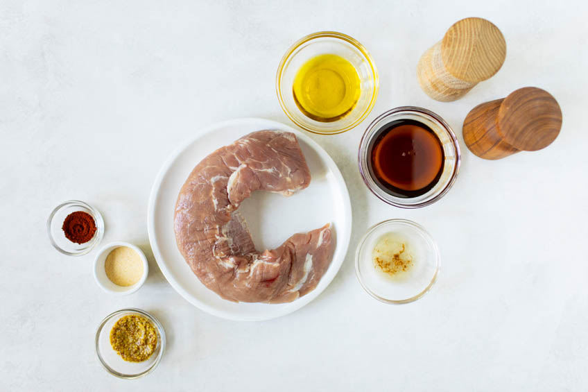 Ingredients for Air Fryer Maple Glazed Pork Tenderloin