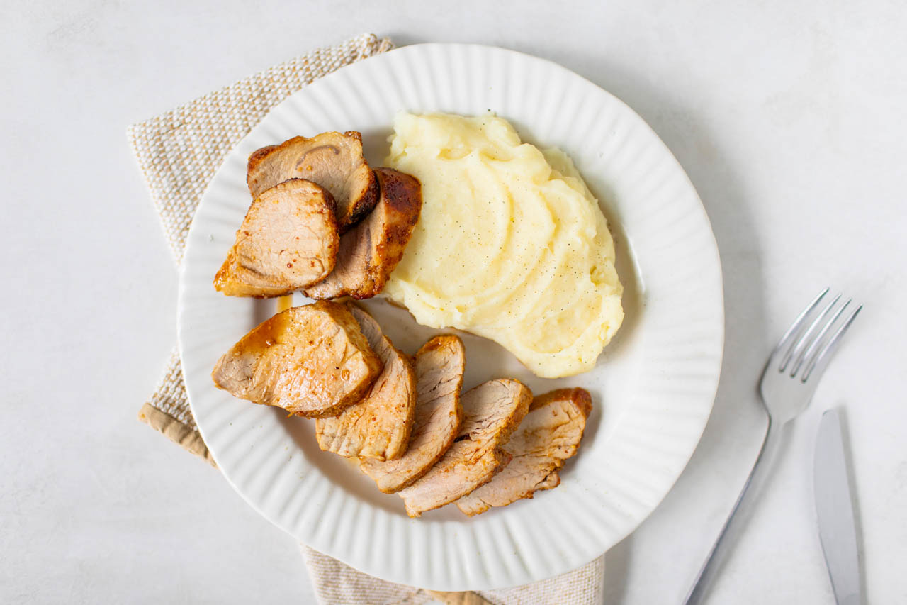 Air Fryer Maple Glazed Pork Tenderloin