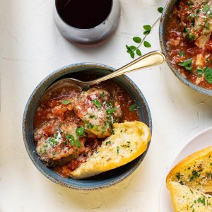 Saucy, Cheesy Meatballs Al Forno