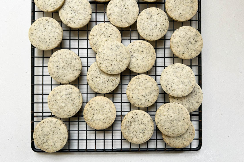 Cookies on a cooling rack