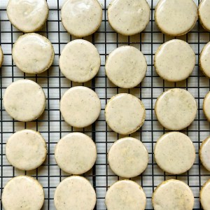 Glazed Earl Grey and Vanilla Bean Shortbread Cookies