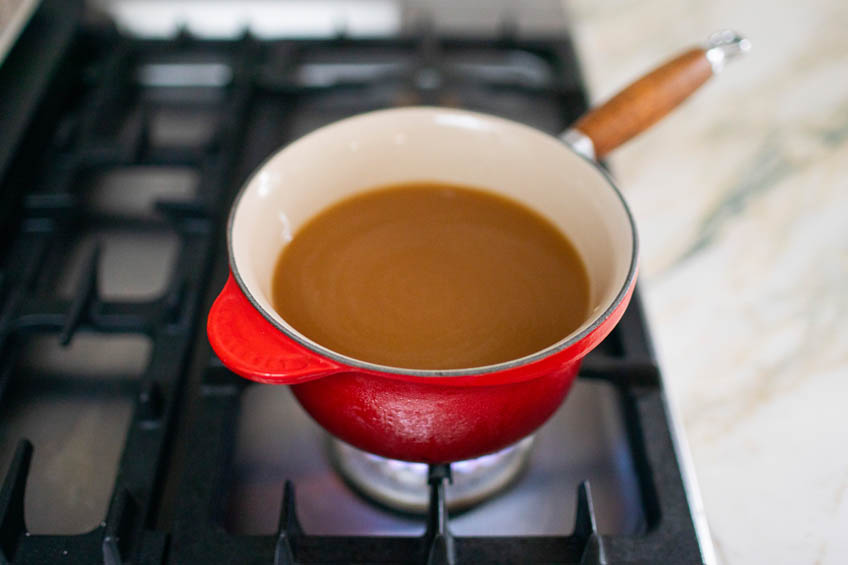 Cider on stovetop