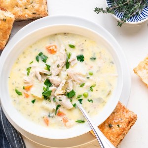 Leftover Turkey Pot Pie Stew