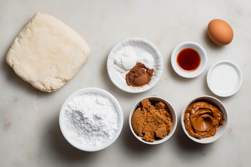 Cookie Butter Brown Sugar Slab Pie ingredients