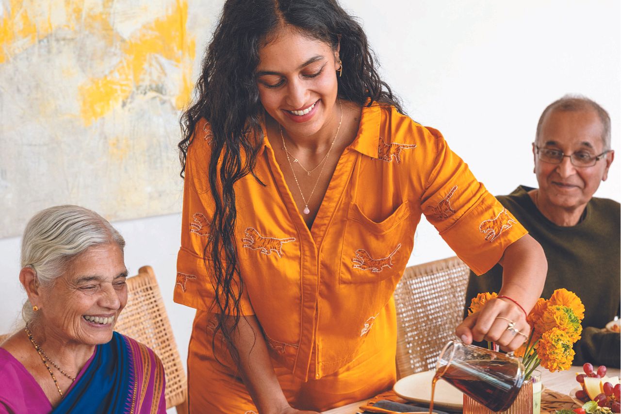 Radhi Devlukia-Shetty and her family