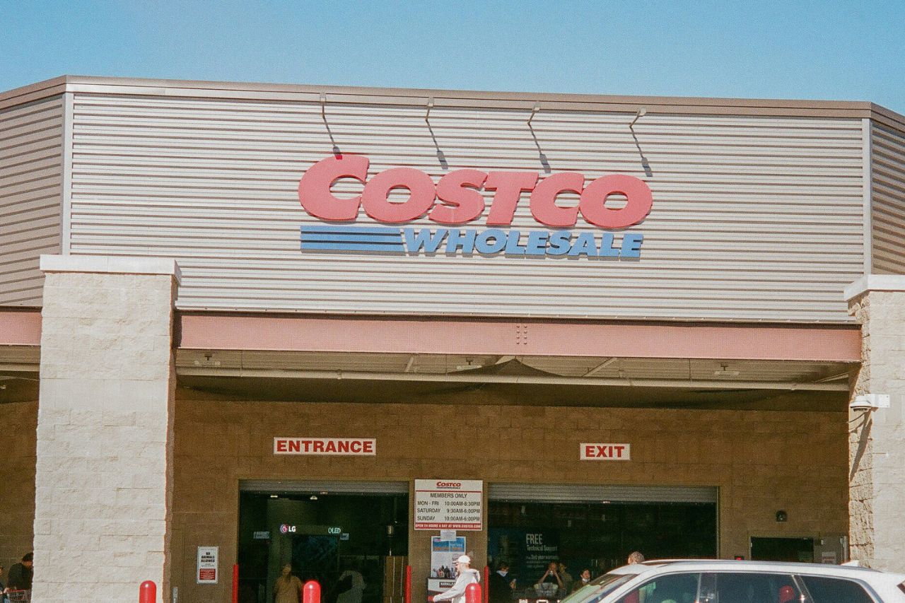 Close up of Costco sign