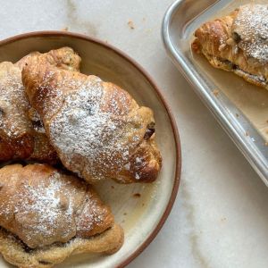 Chocolate Chip Cookie-Filled Croissants