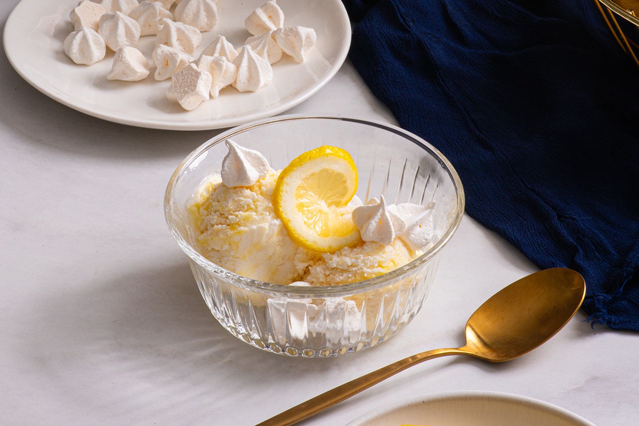 Lemon Meringue Cottage Cheese Ice Cream