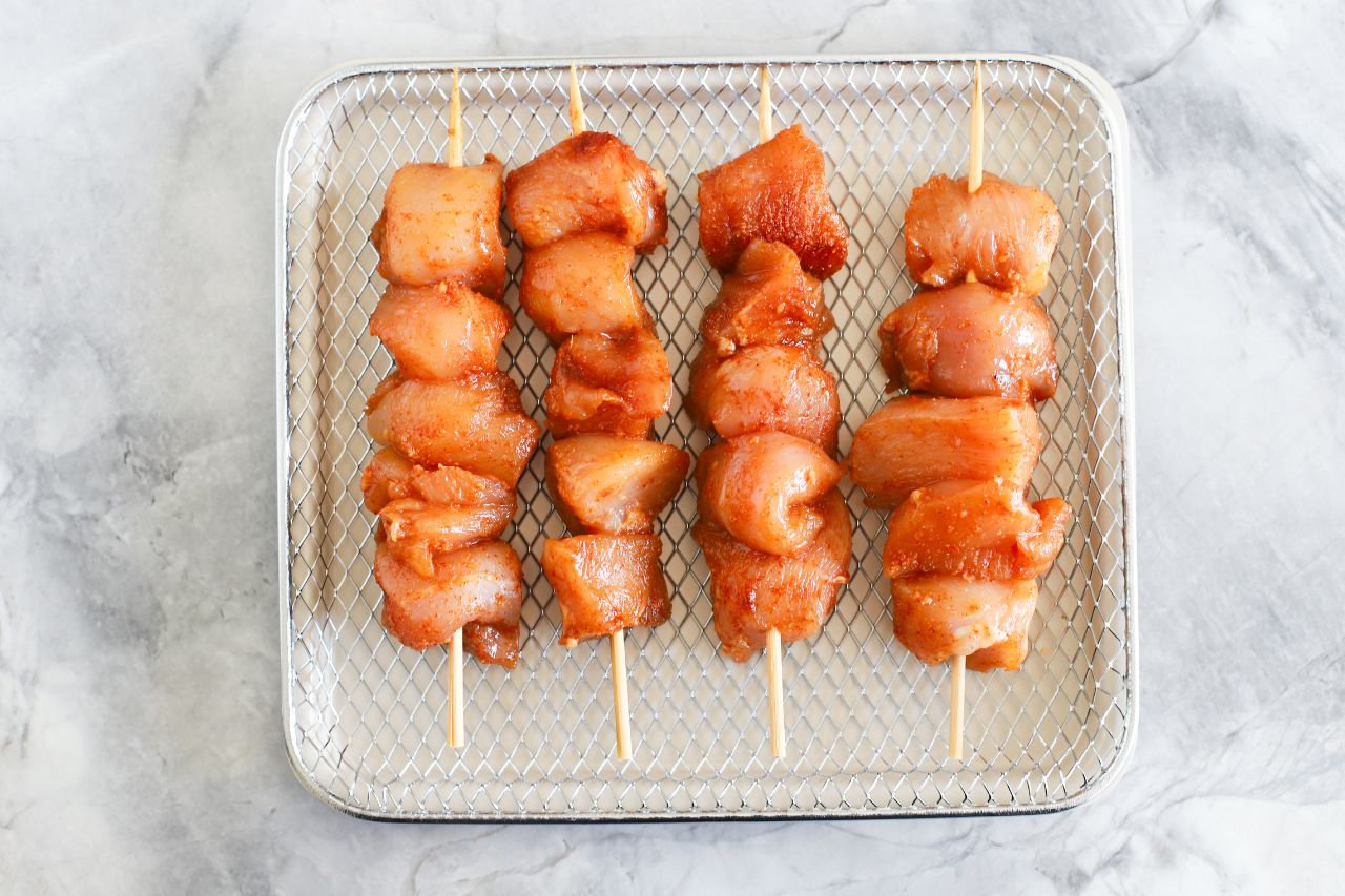 Chicken in skewer